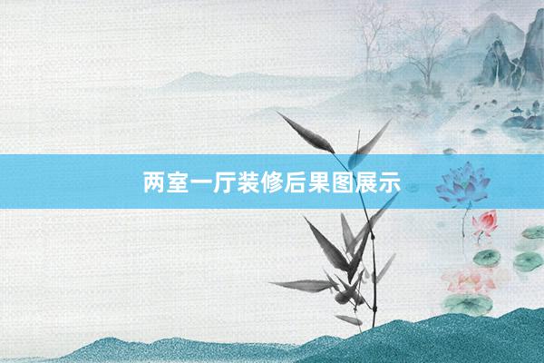 两室一厅装修后果图展示